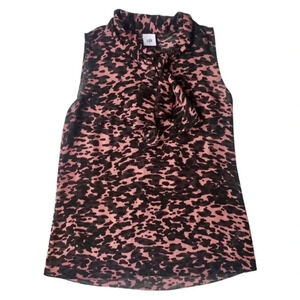 Cabi 9 to 5 Sienna Tie Neck Sleeveless Blouse